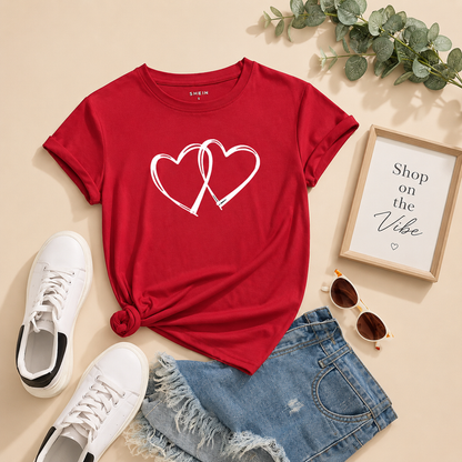 RED TSHIRT HEART CONNECTION