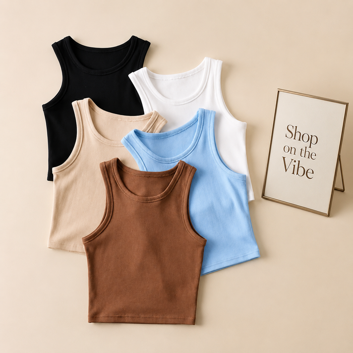 RIB KNIT TANKTOP