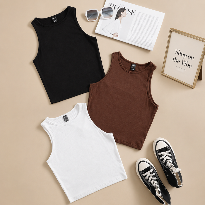 RIB KNIT TANKTOP