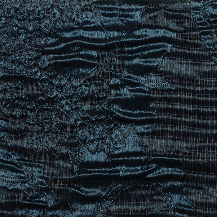 RITZ - 110" ORGANZA STYLISH CRUSHED  DRAPERY & WINDOW CURTAIN