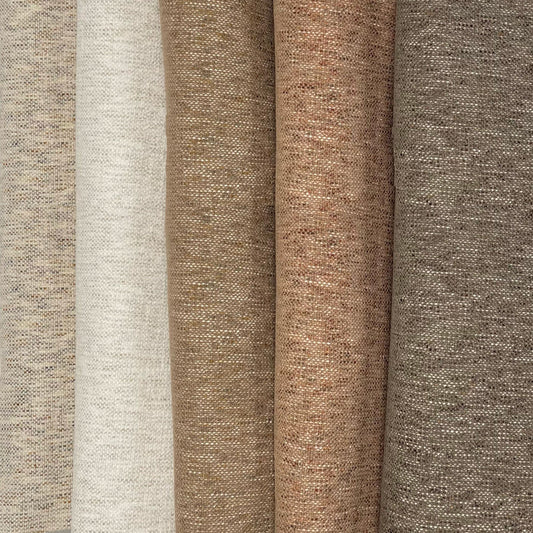 SELMA - MULTI TONAL PLAIN TEXTURED UPHOLSTERY FABRIC BY THE YARD