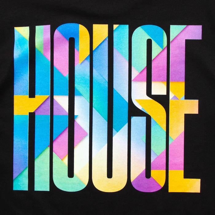 Solstice Higher House Front Print - Tank Tshirt - Black