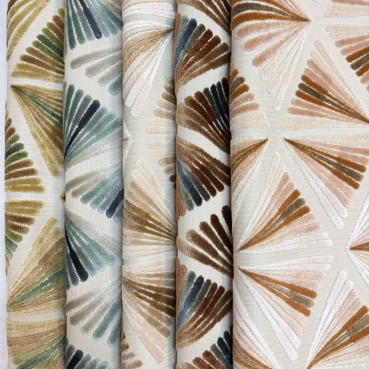 SORRENTO - MODERN CUT VELVET UPHOLSTERY FABRIC BY THE YARD