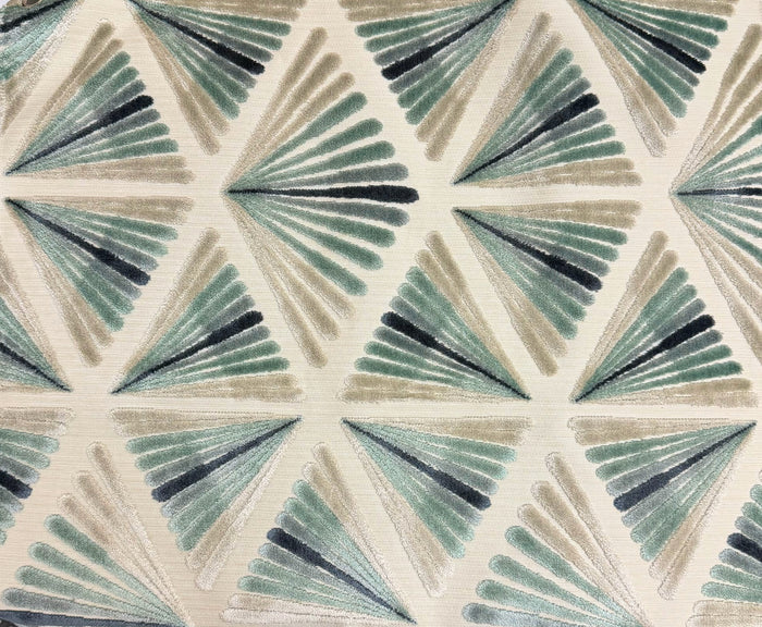 SORRENTO - MODERN CUT VELVET UPHOLSTERY FABRIC BY THE YARD