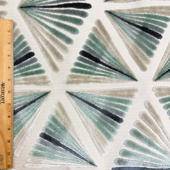 SORRENTO - MODERN CUT VELVET UPHOLSTERY FABRIC BY THE YARD