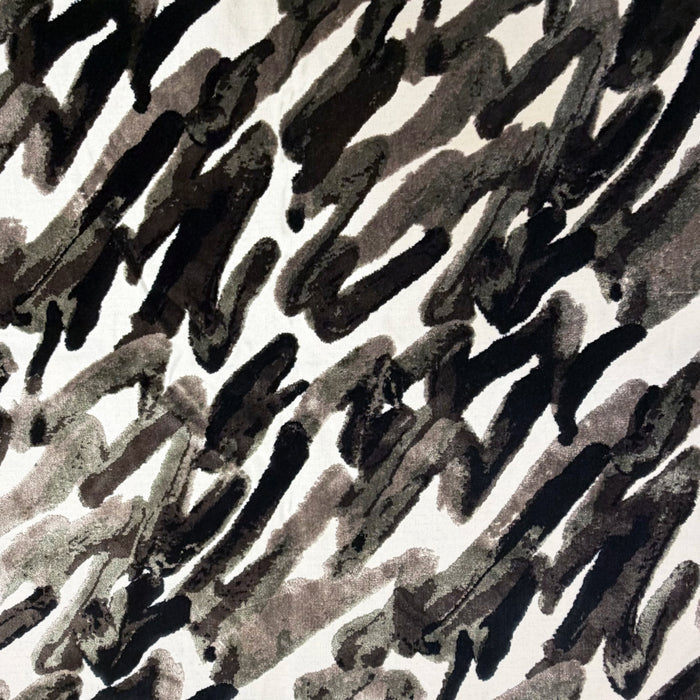SPARK - MODERN PATTERN CUT VELVET UPHOLSTERY FABRIC BY THE YARD
