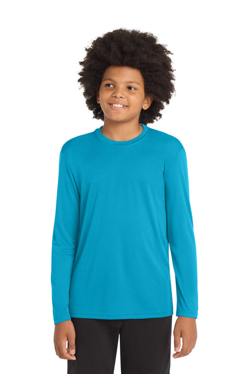 Sport-Tek® Youth Long Sleeve PosiCharge® Competitor™ Tee. YST350LS