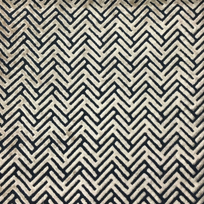 Apollo - Burnout Velvet Fabric Drapery & Upholstery Fabric by the Yard - Available in 12 Colors - Sailor - Top Fabric - 4