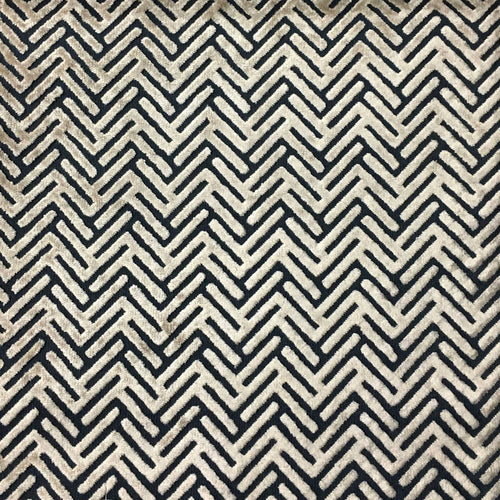 Apollo - Burnout Velvet Fabric Drapery & Upholstery Fabric by the Yard - Available in 12 Colors - Sailor - Top Fabric - 4