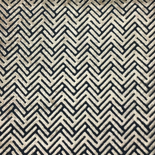 Apollo - Burnout Velvet Fabric Drapery & Upholstery Fabric by the Yard - Available in 12 Colors - Sailor - Top Fabric - 4