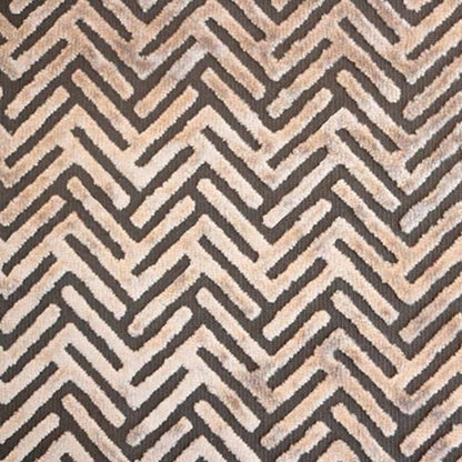 STARLET - GEOMETRIC PATTERN BURNOUT VELVET DRAPERY & UPHOLSTERY FABRIC BY THE YARD
