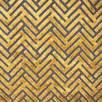 STARLET - GEOMETRIC PATTERN BURNOUT VELVET DRAPERY & UPHOLSTERY FABRIC BY THE YARD