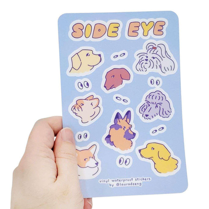 Sticker Sheet - Judgmental Dogs by Laura Zeng