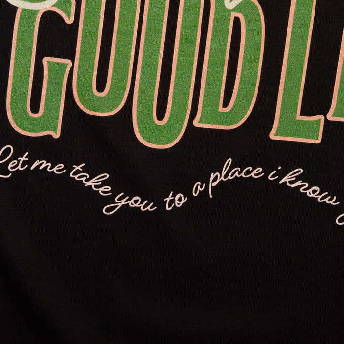 Strawberry Good Life Back Print - Tshirt - Black
