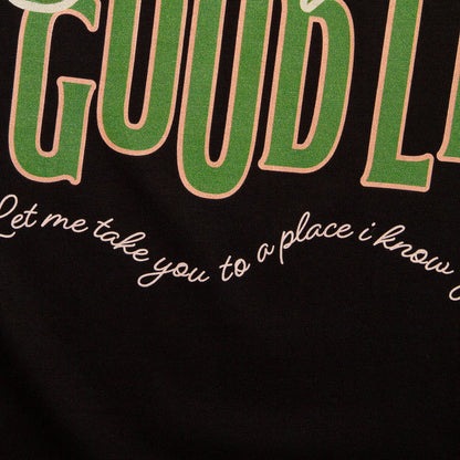 Strawberry Good Life Back Print - Tshirt - Black