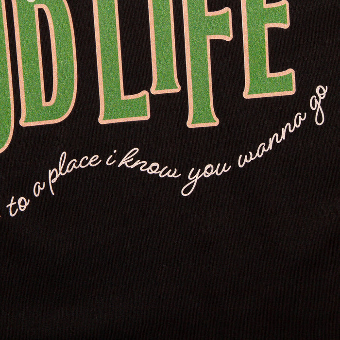 Strawberry Good Life Back Print - Tshirt - Black