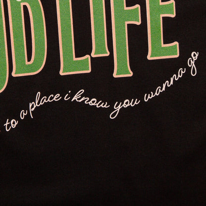 Strawberry Good Life Back Print - Tshirt - Black