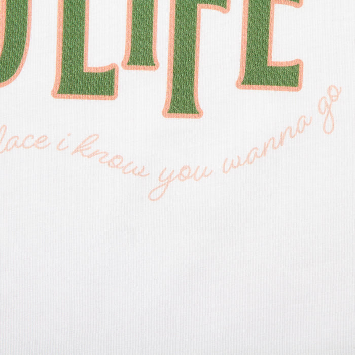 Strawberry Good Life Front Print - Tshirt - White