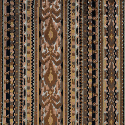 SUMATRA - MODERN GEOMETRIC FLAIR CUT VELVET UPHOLSTERY FABRIC BY THE YARD
