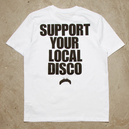 Support Your Local Disco Back Print - Tshirt - White