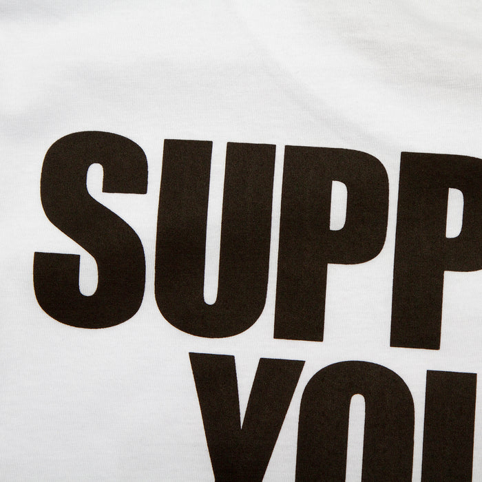 Support Your Local Disco Back Print - Tshirt - White