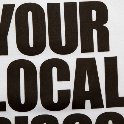Support Your Local Disco Back Print - Tshirt - White