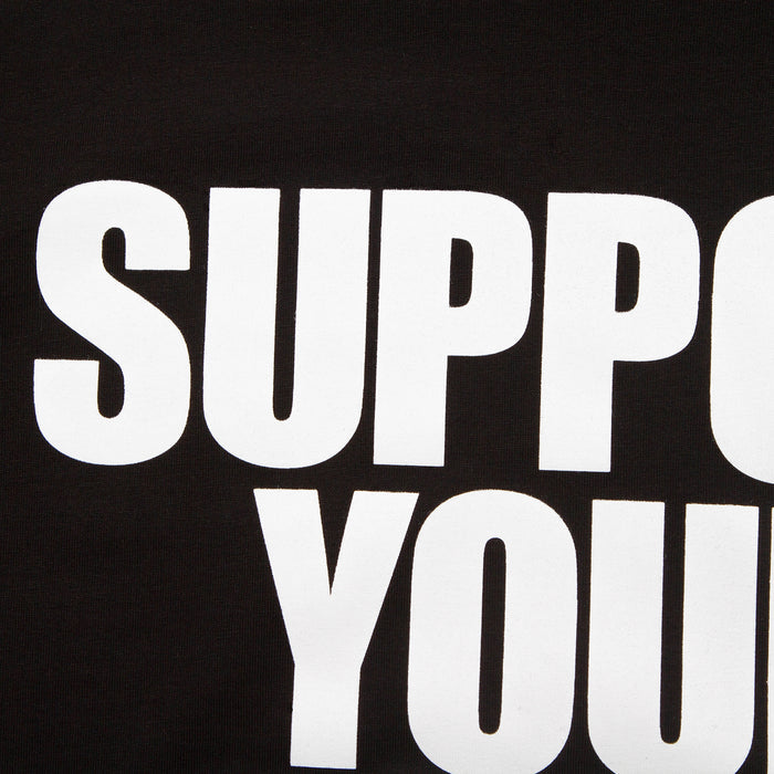 Support Your Local Disco Front Print - Tshirt - Black