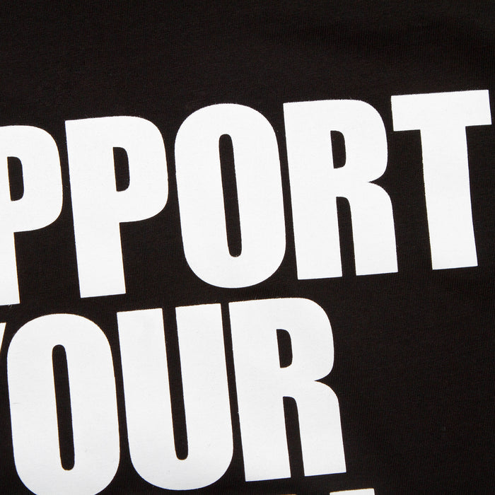 Support Your Local Disco Front Print - Tshirt - Black