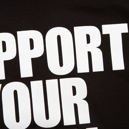Support Your Local Disco Front Print - Tshirt - Black