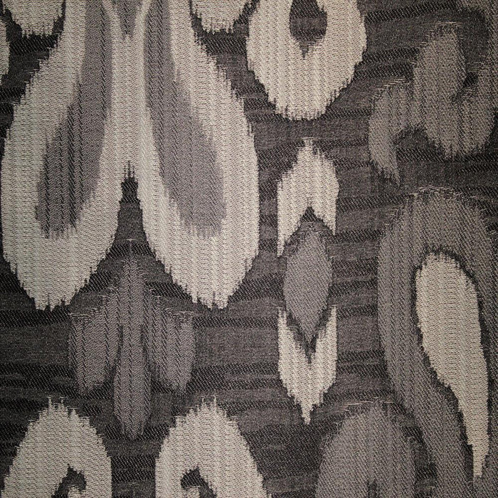 Baron - Jacquard Ikat Designer Pattern Home Decor Drapery Fabric by the Yard - Available in 9 Colors - Domino - Top Fabric - 1