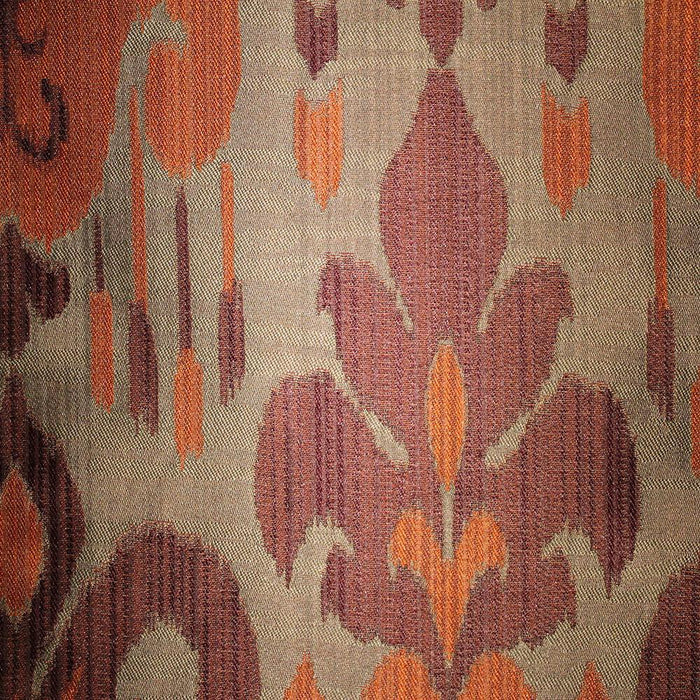 Baron - Jacquard Ikat Designer Pattern Home Decor Drapery Fabric by the Yard - Available in 9 Colors - Beet - Top Fabric - 4