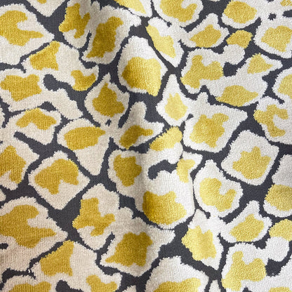 SWAGGER - LEOPARD PATTERN CUT VELVET UPHOLSTERY FABRIC BY THE YARD