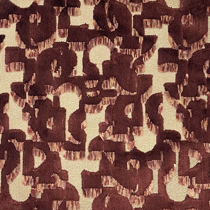TANGO - A MODERN PATTERN CUT VELVET UPHOLSTERY FABRIC