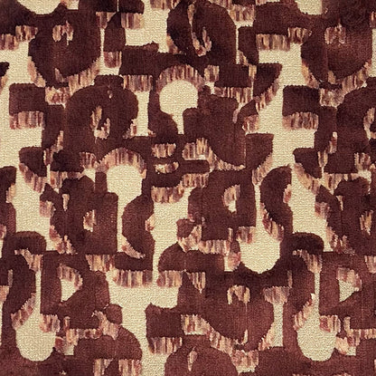 TANGO - A MODERN PATTERN CUT VELVET UPHOLSTERY FABRIC