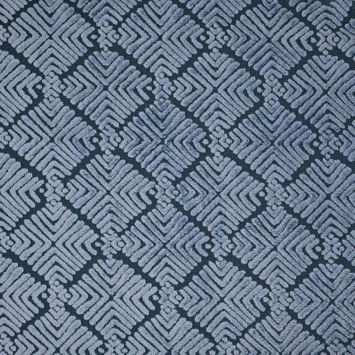 TEYA - BURNOUT VELVET GEOMETRIC SHAPES  UPHOLSTERY FABRIC BY THE YARD