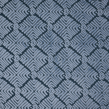 TEYA - BURNOUT VELVET GEOMETRIC SHAPES  UPHOLSTERY FABRIC BY THE YARD