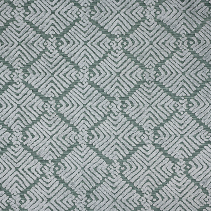 TEYA - BURNOUT VELVET GEOMETRIC SHAPES  UPHOLSTERY FABRIC BY THE YARD