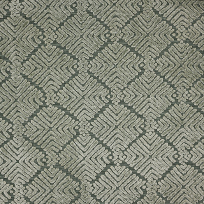TEYA - BURNOUT VELVET GEOMETRIC SHAPES  UPHOLSTERY FABRIC BY THE YARD