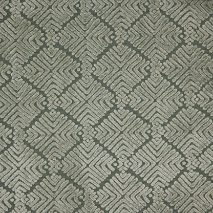 TEYA - BURNOUT VELVET GEOMETRIC SHAPES  UPHOLSTERY FABRIC BY THE YARD