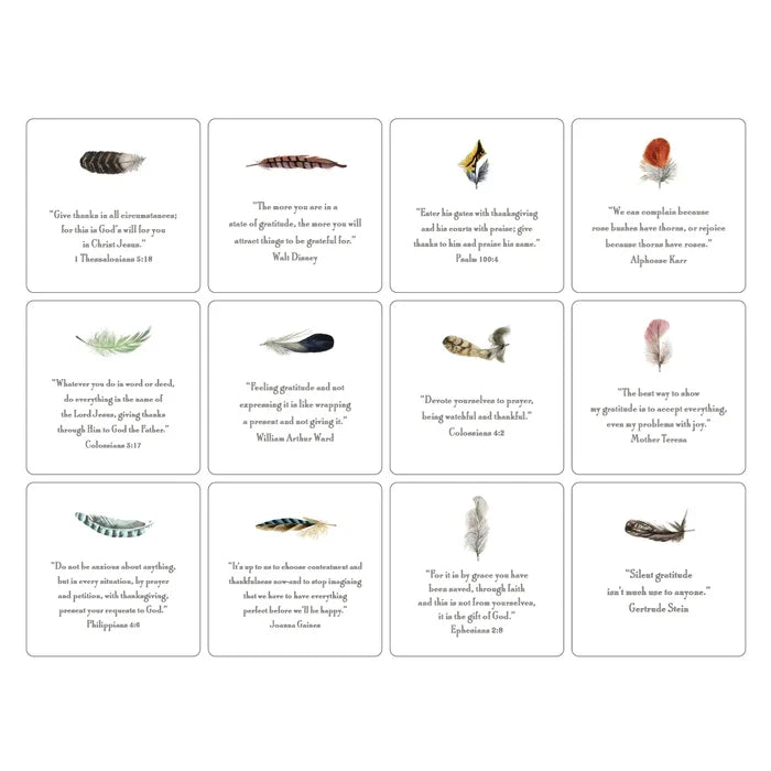 Thankfulness Verse Cards with Easel
