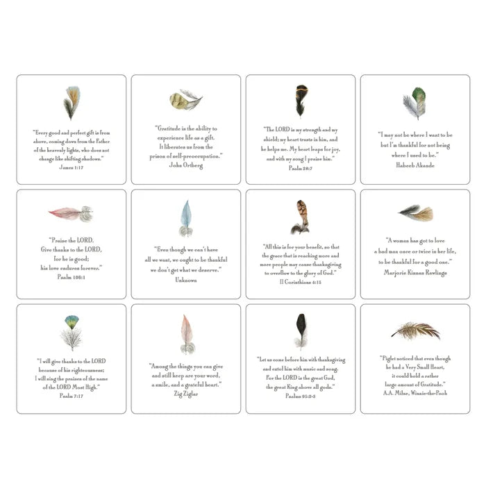 Thankfulness Verse Cards with Easel