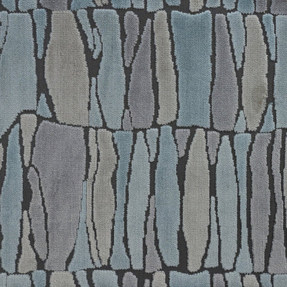 TWIGGY - GEOMETRIC PATTERN CUT VELVET UPHOLSTERY FABRIC BY THE YARD