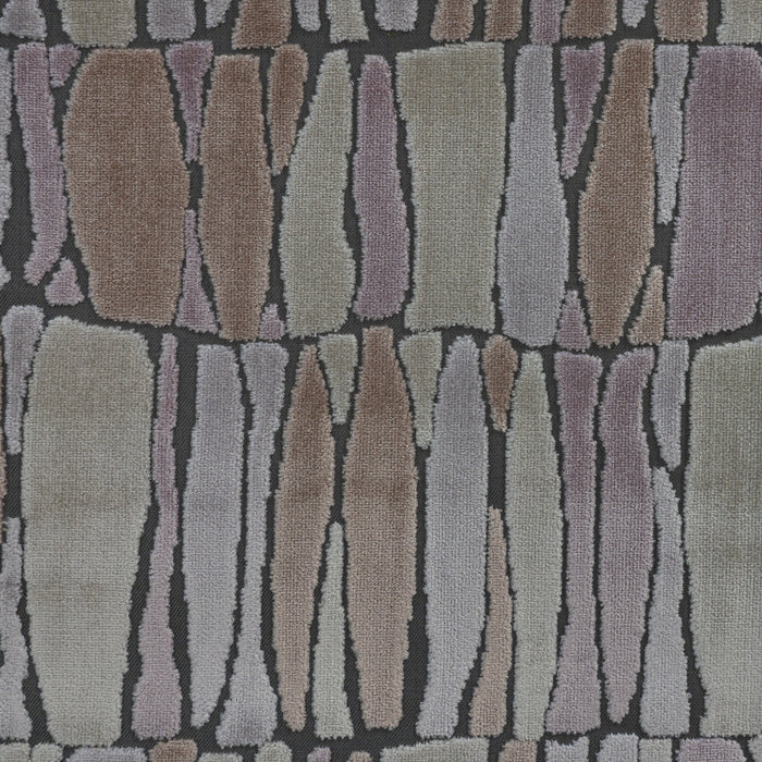 TWIGGY - GEOMETRIC PATTERN CUT VELVET UPHOLSTERY FABRIC BY THE YARD