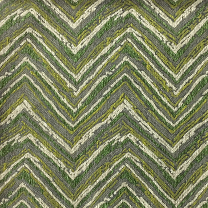 Norwich - Chevron Pattern Heavy Chenille Upholstery Fabric by the Yard - Available in 8 Colors - Grass - Top Fabric - 6