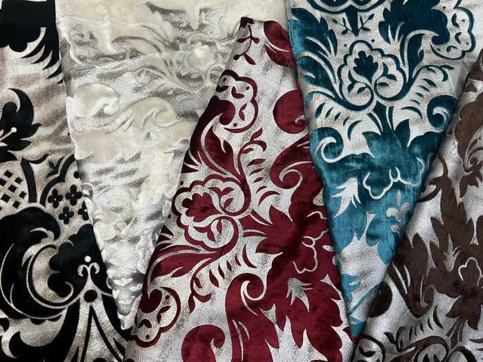 VERONA - Full Silk Printed Aluminium Velvet
