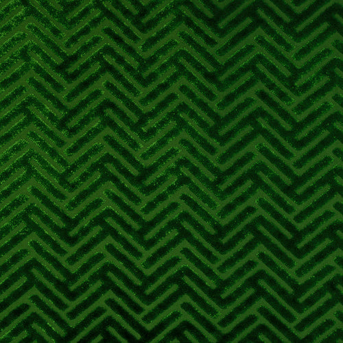 Vienna - Beethoven, Geometric Arrow Pattern BURNOUT VELVET Upholstery Fabric