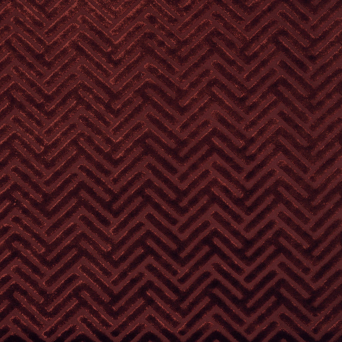 Vienna - Beethoven, Geometric Arrow Pattern BURNOUT VELVET Upholstery Fabric