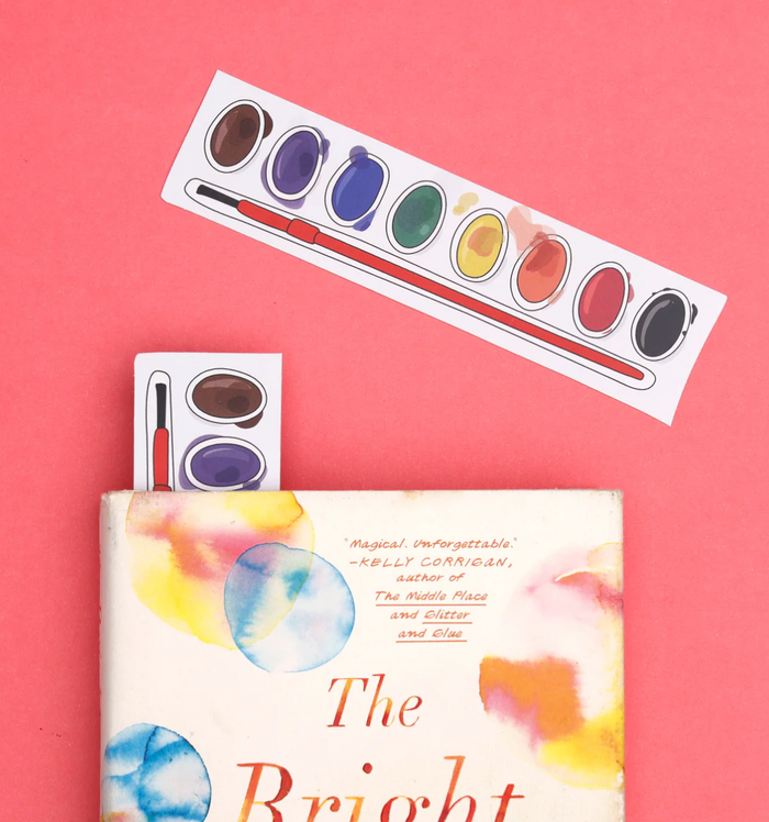 Watercolor Paint Tray Bookmark