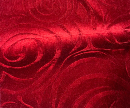 Westwood - A Modern Pattern on Purple Velvet with Backing - Upholstery Fabric