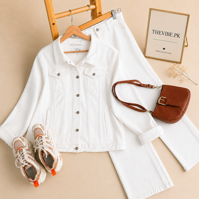WHITE DENIM TRACKSUIT